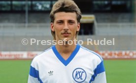 28.06.88 Karlsruher SC Fototermin Saison 1988/1989