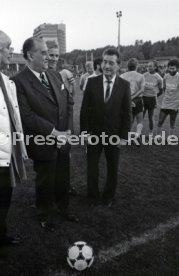 16.10.85 Vorstellung WM M&uuml;nzen 1986 und Prominentenspiel
