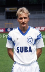 28.06.88 Karlsruher SC Fototermin Saison 1988/1989
