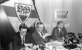 16.01.90 VfB Stuttgart PK Vorstellung Manager Hoene&szlig;