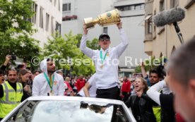 25.05.25 VfB Stuttgart Feier und Autokorso DFB-Pokal Sieg Stuttgart Schlossplatz