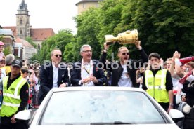 25.05.25 VfB Stuttgart Feier und Autokorso DFB-Pokal Sieg Stuttgart Schlossplatz