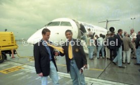 13.06.97 VfB Stuttgart Abflug Berlin DFB-Pokal Finale 1997