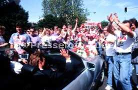 17.05.1992 VfB Stuttgart Meisterschaft Autokorso