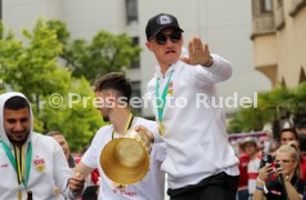 25.05.25 VfB Stuttgart Feier und Autokorso DFB-Pokal Sieg Stuttgart Schlossplatz