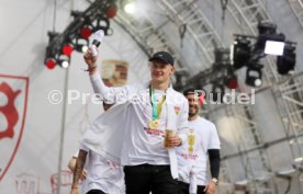 25.05.25 VfB Stuttgart Feier und Autokorso DFB-Pokal Sieg Stuttgart Schlossplatz