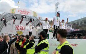 25.05.25 VfB Stuttgart Feier und Autokorso DFB-Pokal Sieg Stuttgart Schlossplatz