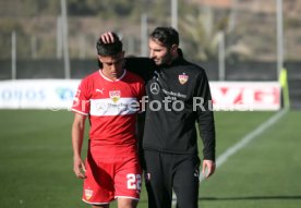VfB Stuttgart Trainingslager La Manga 2019 Testspiel VfB Stuttgart - Cercle Br&uuml;gge