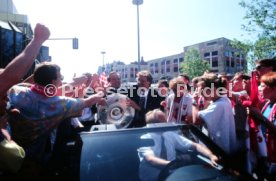 17.05.1992 VfB Stuttgart Meisterschaft Autokorso