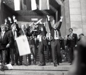 26.05.1984 VfB Stuttgart Meisterschaft 1984 Empfang Rathaus
