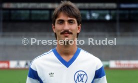 28.06.88 Karlsruher SC Fototermin Saison 1988/1989