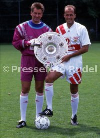 10.07.1992 VfB Stuttgart Fototermin Meisterschaft