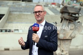 03.06.22 VfB Stuttgart Baggerbiss Umbau Mercedes-Benz Arena Haupttribüne