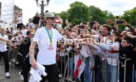 25.05.25 VfB Stuttgart Feier und Autokorso DFB-Pokal Sieg Stuttgart Schlossplatz