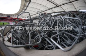 03.06.22 VfB Stuttgart Baggerbiss Umbau Mercedes-Benz Arena Haupttribüne