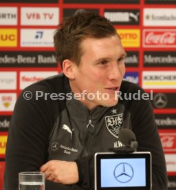 VfB Stuttgart PK Trainer Hannes Wolf