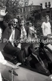 17.05.1992 VfB Stuttgart Meisterschaft Autokorso