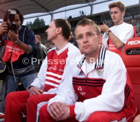 VfB Stuttgart-FC Bayern M&uuml;nchen 0:2 li. Peter Starzmann re. Ralf Rangnick Foto Rudel