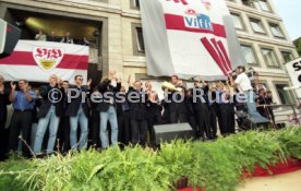 15.06.97 VfB Stuttgart Empfang am Rathaus DFB-Pokal Sieg 1997