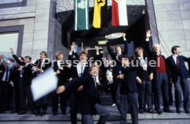 26.05.1984 VfB Stuttgart Meisterschaft 1984 Empfang Rathaus