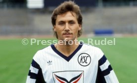 30.07.90 Karlsruher SC Fototermin Saison 1990/1991