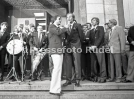 26.05.1984 VfB Stuttgart Meisterschaft 1984 Empfang Rathaus