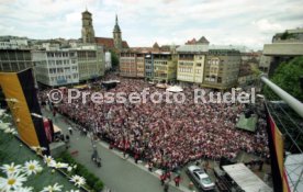 15.06.97 VfB Stuttgart Empfang am Rathaus DFB-Pokal Sieg 1997