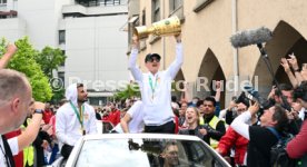 25.05.25 VfB Stuttgart Feier und Autokorso DFB-Pokal Sieg Stuttgart Schlossplatz