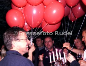 VfB Stuttgart Trainingslager Schruns 1999 li. Ralf Rangnick Foto Rudel