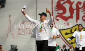 25.05.25 VfB Stuttgart Feier und Autokorso DFB-Pokal Sieg Stuttgart Schlossplatz