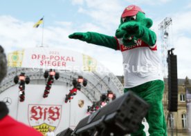 25.05.25 VfB Stuttgart Feier und Autokorso DFB-Pokal Sieg Stuttgart Schlossplatz