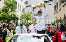 25.05.25 VfB Stuttgart Feier und Autokorso DFB-Pokal Sieg Stuttgart Schlossplatz