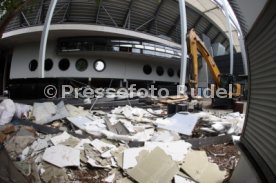 03.06.22 VfB Stuttgart Baggerbiss Umbau Mercedes-Benz Arena Haupttribüne