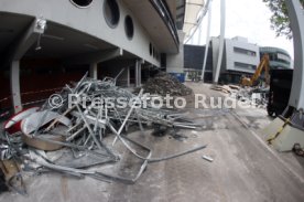 03.06.22 VfB Stuttgart Baggerbiss Umbau Mercedes-Benz Arena Haupttribüne