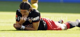 Borussia Dortmund - VFB Stuttgart Mario Gomez am Boden