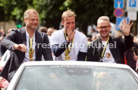 25.05.25 VfB Stuttgart Feier und Autokorso DFB-Pokal Sieg Stuttgart Schlossplatz