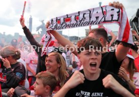 25.05.25 VfB Stuttgart Feier und Autokorso DFB-Pokal Sieg Stuttgart Schlossplatz