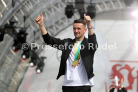 25.05.25 VfB Stuttgart Feier und Autokorso DFB-Pokal Sieg Stuttgart Schlossplatz