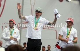 25.05.25 VfB Stuttgart Feier und Autokorso DFB-Pokal Sieg Stuttgart Schlossplatz