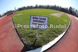 Stuttgarter Kickers ADM Sportpark gesperrt Corona Virus
