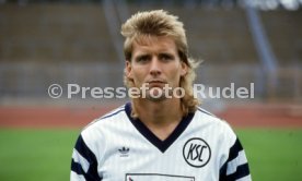 30.07.90 Karlsruher SC Fototermin Saison 1990/1991