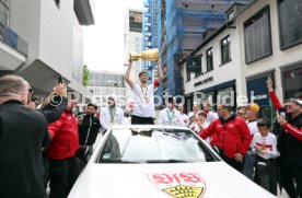 25.05.25 VfB Stuttgart Feier und Autokorso DFB-Pokal Sieg Stuttgart Schlossplatz