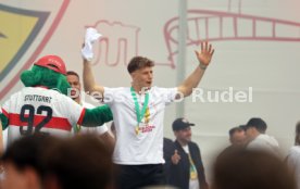 25.05.25 VfB Stuttgart Feier und Autokorso DFB-Pokal Sieg Stuttgart Schlossplatz