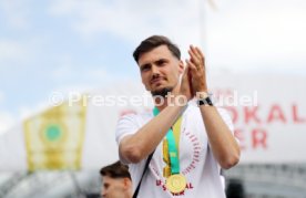 25.05.25 VfB Stuttgart Feier und Autokorso DFB-Pokal Sieg Stuttgart Schlossplatz