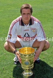 15.07.97 VfB Stuttgart Fototermin DFB-Pokal Sieger 1997
