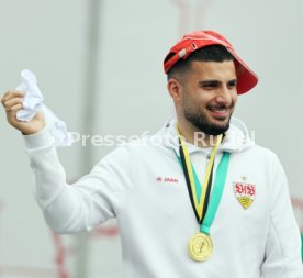 25.05.25 VfB Stuttgart Feier und Autokorso DFB-Pokal Sieg Stuttgart Schlossplatz