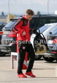 VfB Stuttgart Abflug Kurztrainingslager Mallorca am Flughafen Stuttgart