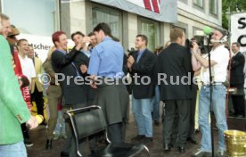 15.06.97 VfB Stuttgart Empfang am Rathaus DFB-Pokal Sieg 1997