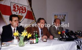 16.01.90 VfB Stuttgart PK Vorstellung Manager Hoene&szlig;