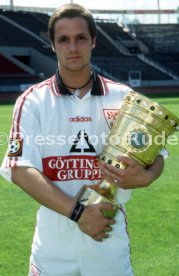 15.07.97 VfB Stuttgart Fototermin DFB-Pokal Sieger 1997